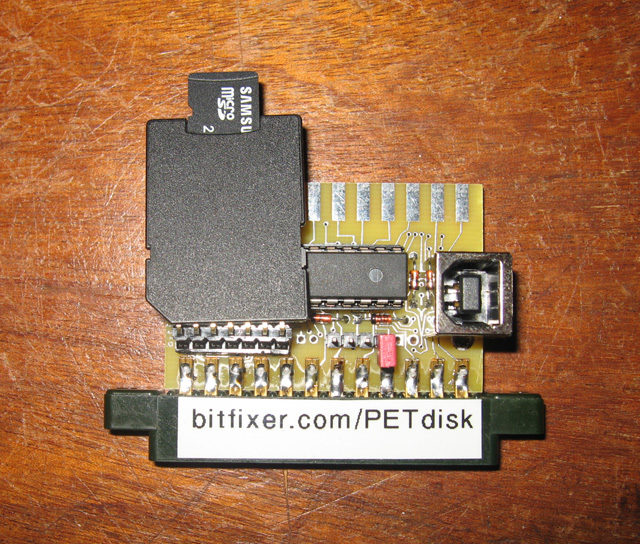 Micro-SD card in the PetDisk