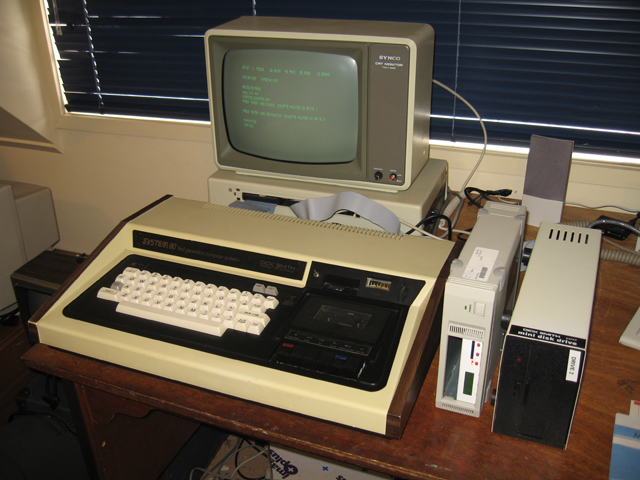 System 80 copying a disk from the SD Floppy Emulator