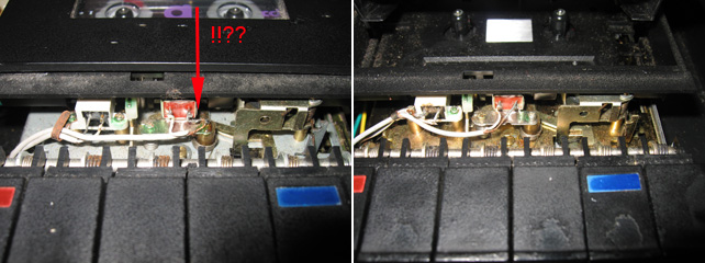 System 80 cassette playback head wiring comparison