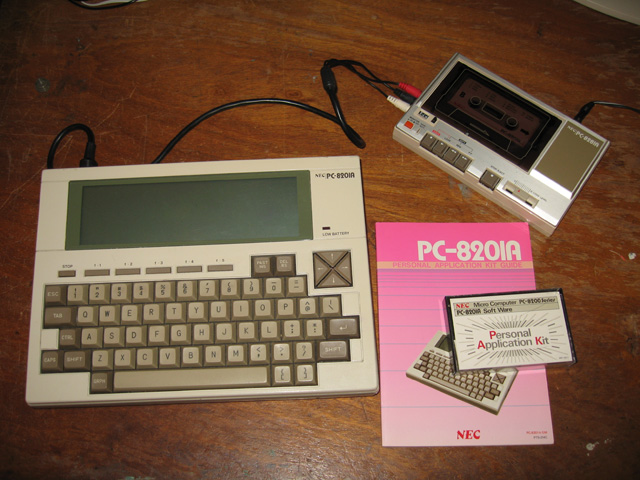NEC PC-8281a with NEC 8201a