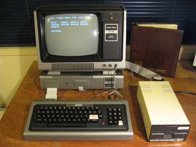 TRS-80 Model 1.  Prepare to rescue astronaughts